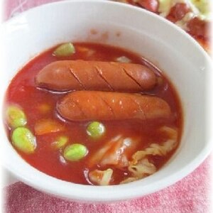 野菜たっぷり☆トマトカレースープ